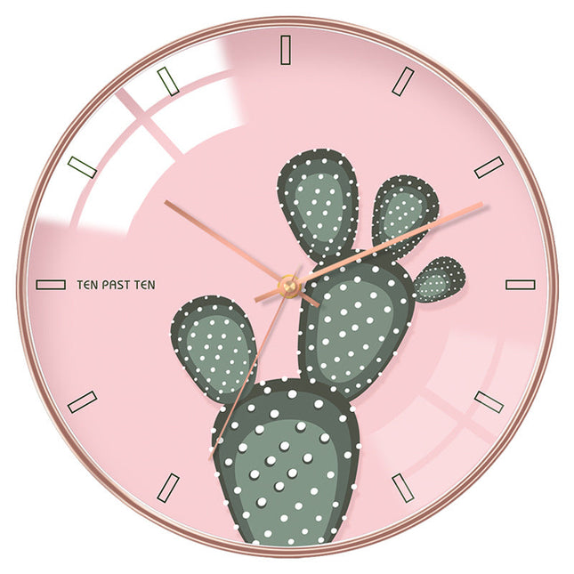 Modern Väggklocka Tvåfärgad Trä Design