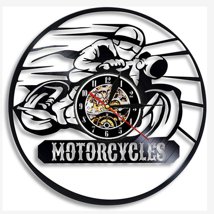 Unik väggklocka med motocross design