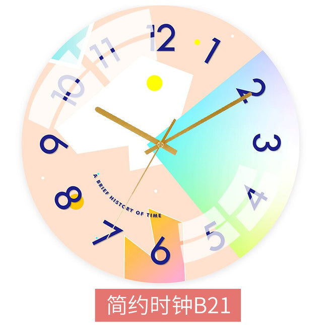 Abstrakt Väggklocka Skandinavisk Stil