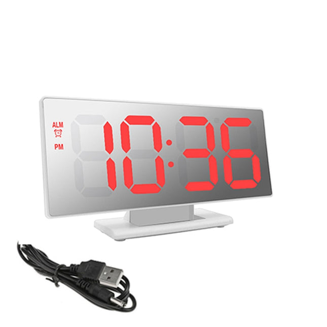 Stor digital klocka med spegel