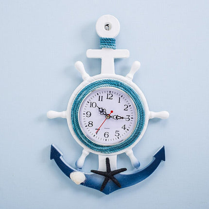 Väggklocka med nautisk ankar design