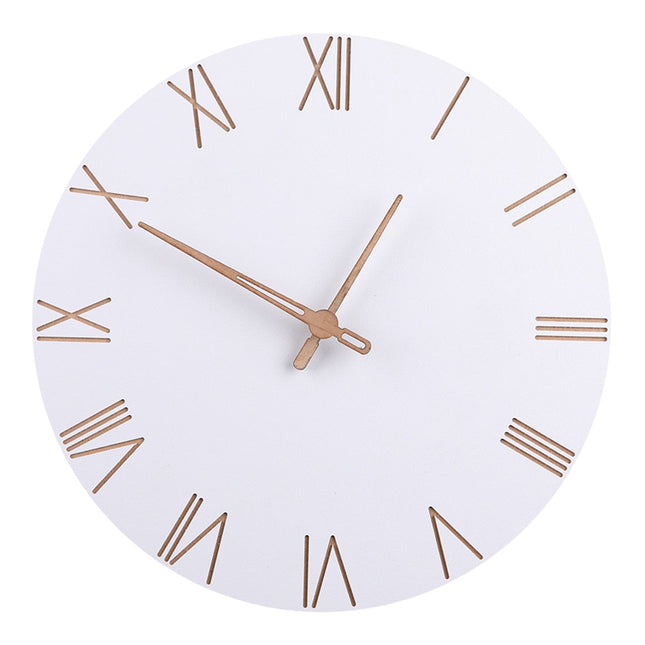 Minimalistisk Skandinavisk Väggklocka i Trä