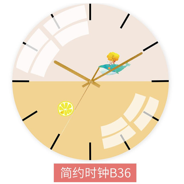 Abstrakt Väggklocka Skandinavisk Stil