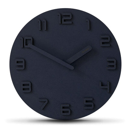 Minimalistisk väggklocka med 3D-siffror