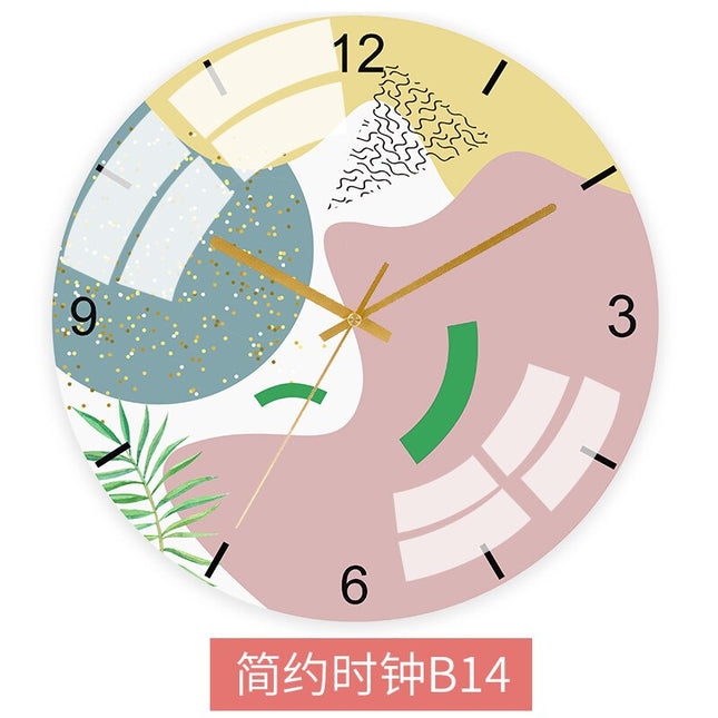 Abstrakt Väggklocka Skandinavisk Stil