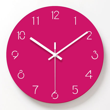 Enkel rund väggklocka skandinavisk stil