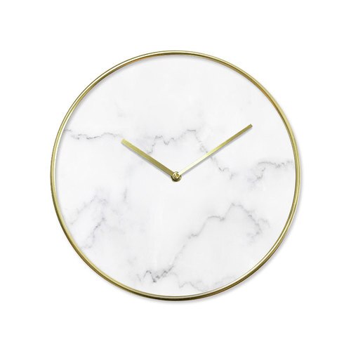 Väggklocka med Lyxig Marmorlook