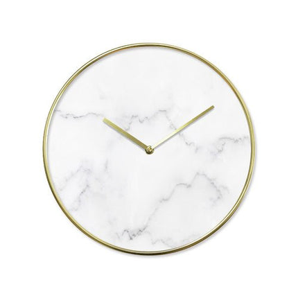 Väggklocka med Lyxig Marmorlook