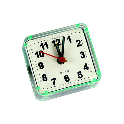 Kompakt transparent analog väckarklocka