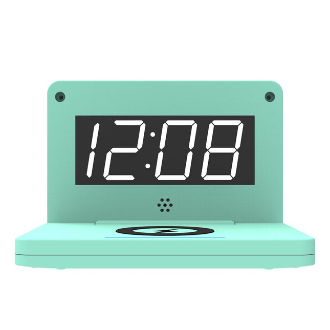 Digital väckarklocka med trådlös laddning