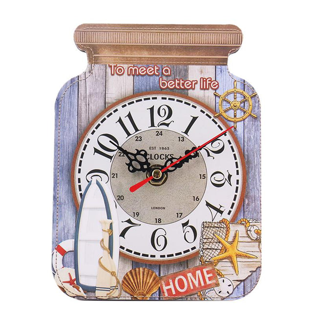 Väggklocka för kök i syltburksform