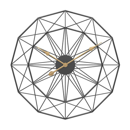 Stor Geometrisk Väggklocka i Metall