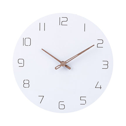 Minimalistisk Skandinavisk Väggklocka i Trä