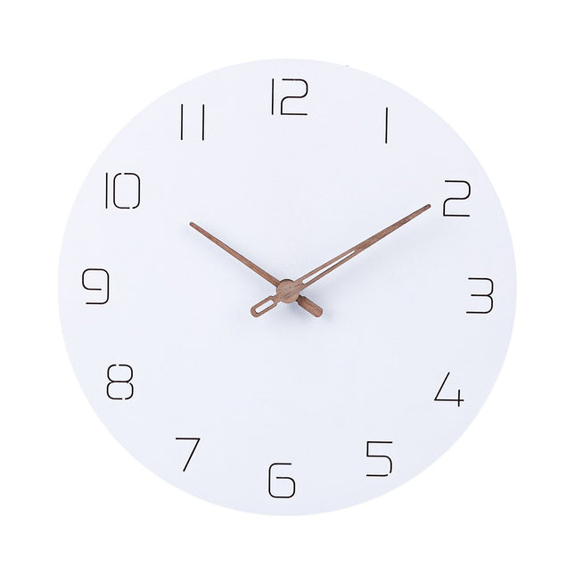 Minimalistisk Skandinavisk Väggklocka i Trä