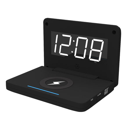 Digital väckarklocka med trådlös laddning