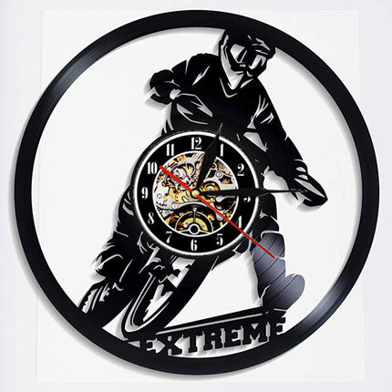 Unik väggklocka med motocross design