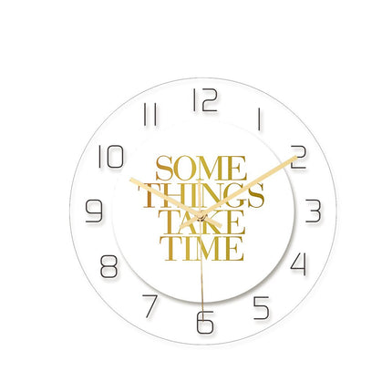 Väggklocka med Modern Marmor Design