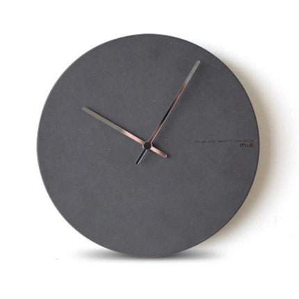 Skandinavisk Väggklocka Antracitgrå Betonglook