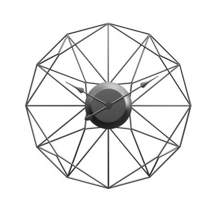 Minimalistisk Väggklocka i Trådmetall Design