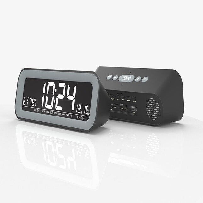 Klassisk digital väckarklocka med snooze
