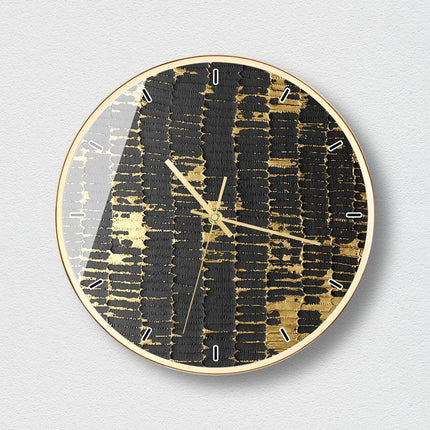 Elegant Väggklocka med Unikt Mönster