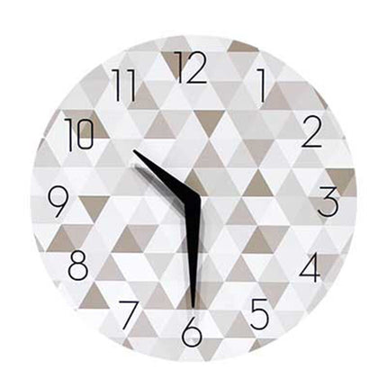 Design väggklocka för barnrum geometrisk