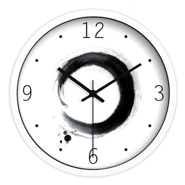 Minimalistisk väggklocka i zen-stil