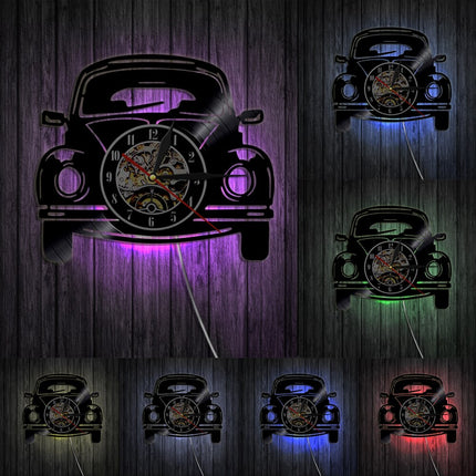 Vinylklocka med VW Bubbla motiv