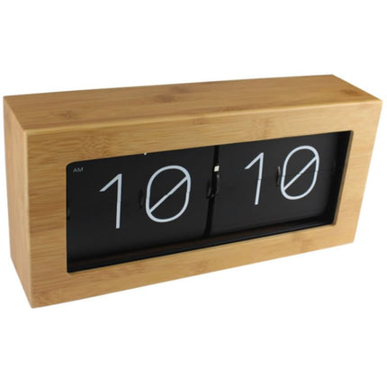 Retro flip-klocka i trä design