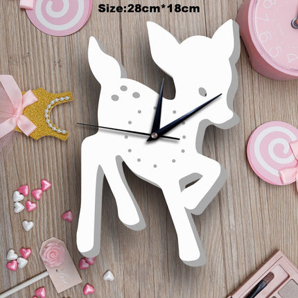 Vit väggklocka raket för barnrum