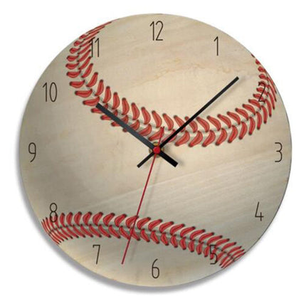 Väggklocka för barnrum med fotbollsmotiv