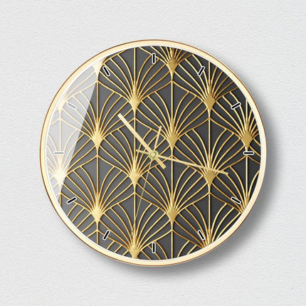 Elegant Väggklocka med Unikt Mönster
