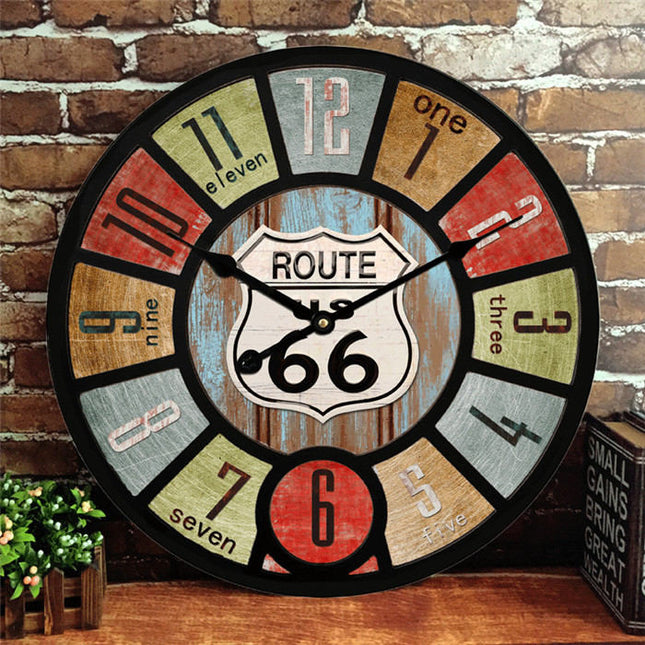 Stor vintage väggklocka 60 cm