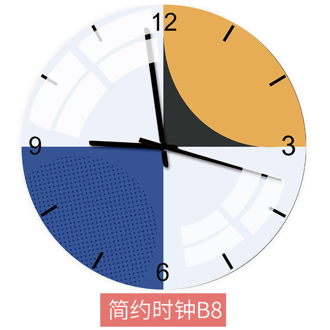 Abstrakt Väggklocka Skandinavisk Stil