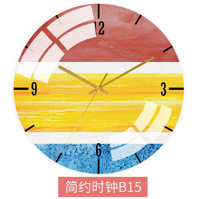 Abstrakt Väggklocka Skandinavisk Stil