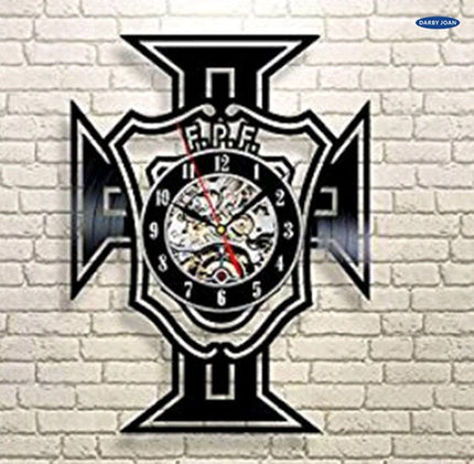 Portugal fotboll tema vinyl väggklocka