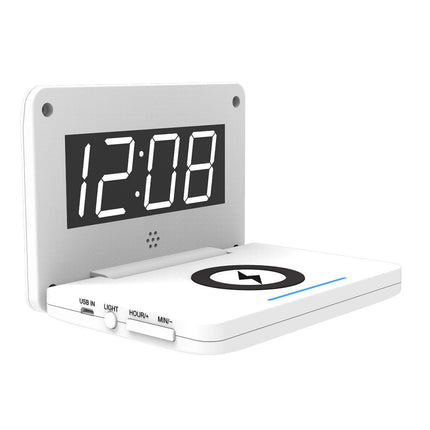 Digital väckarklocka med trådlös laddning