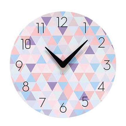 Design väggklocka för barnrum geometrisk