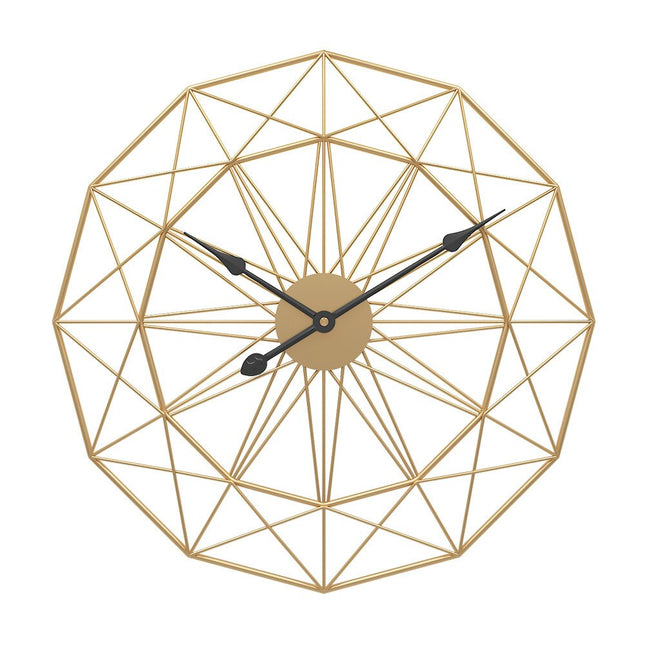 Stor Geometrisk Väggklocka i Metall