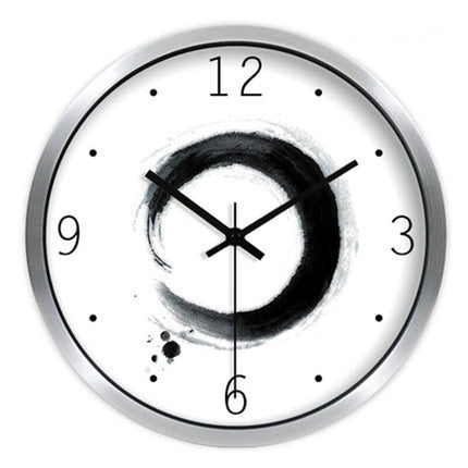 Minimalistisk väggklocka i zen-stil