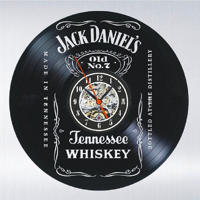 Jack Daniel’s väggklocka av vinyl