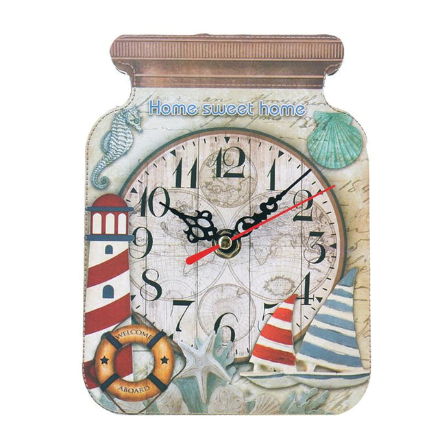 Väggklocka för kök i syltburksform