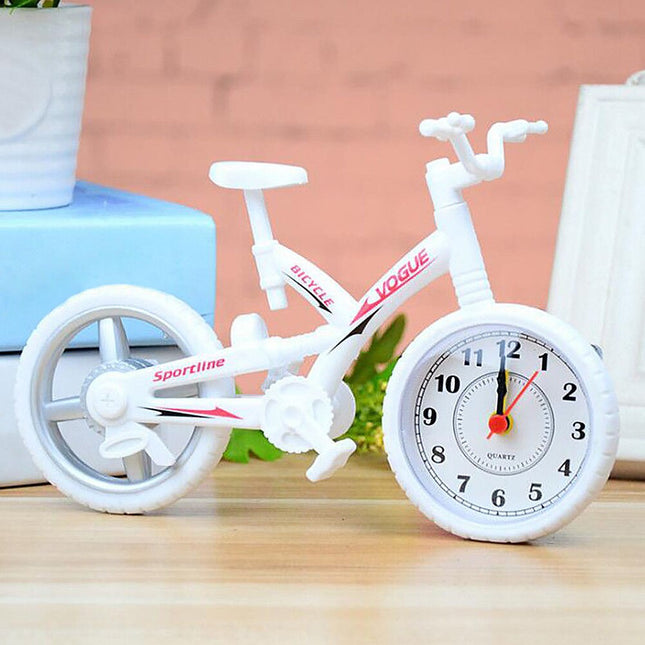 Originell bordsklocka i form av cykel