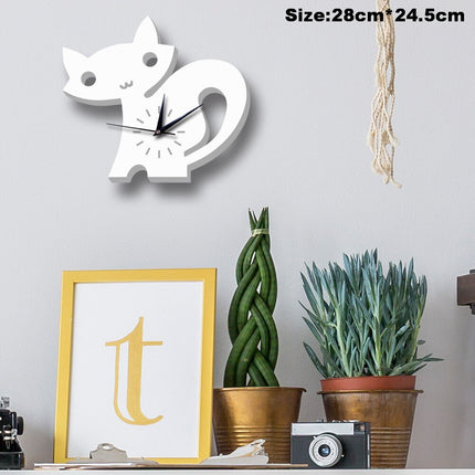 Vit väggklocka raket för barnrum