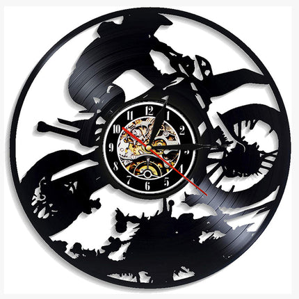 Unik väggklocka med motocross design
