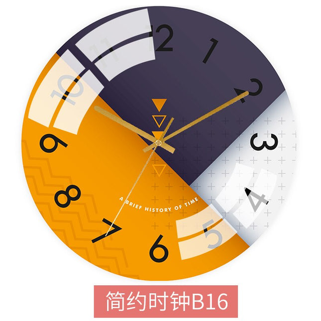 Abstrakt Väggklocka Skandinavisk Stil