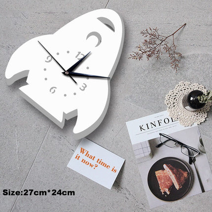 Väggklocka för barn i snögubbeform