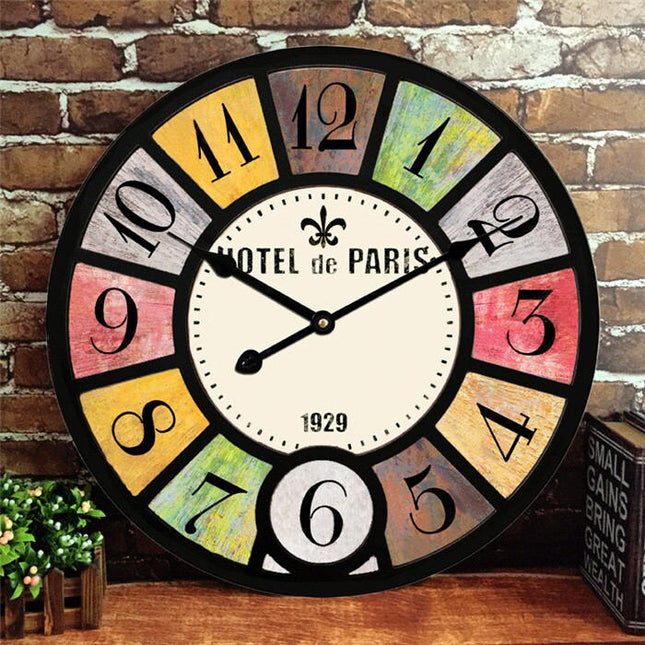 Stor vintage väggklocka 60 cm