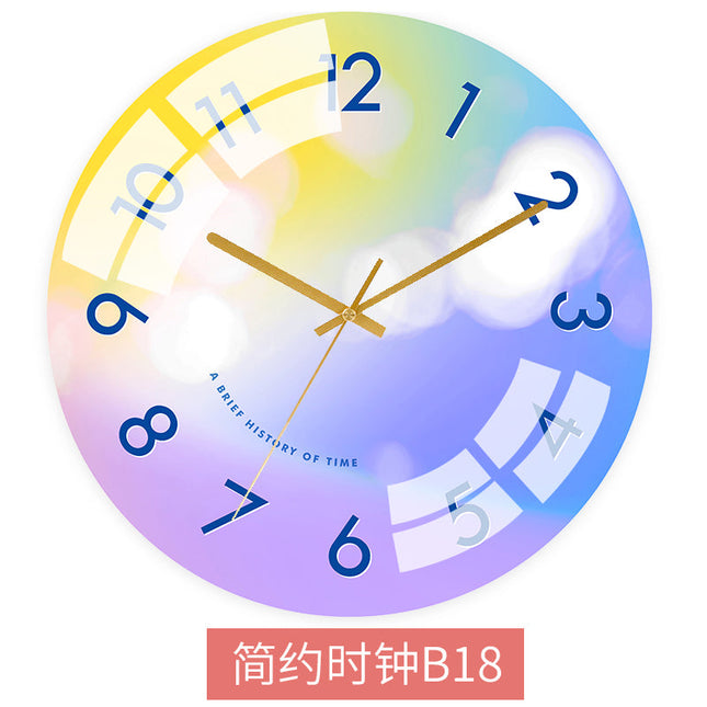 Abstrakt Väggklocka Skandinavisk Stil