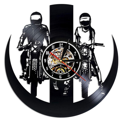 Unik väggklocka med motocross design